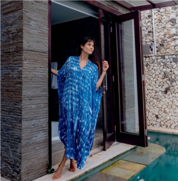 Beach Cover up Loose Button with Pocket Vacation Robe Blouse Bella Mia