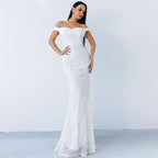 Women Clothing Dress Sexy Sequined Tube Top Mopping Banquet Party Evening Dress Fishtail Dress Prom Formal Gown Bella Mia