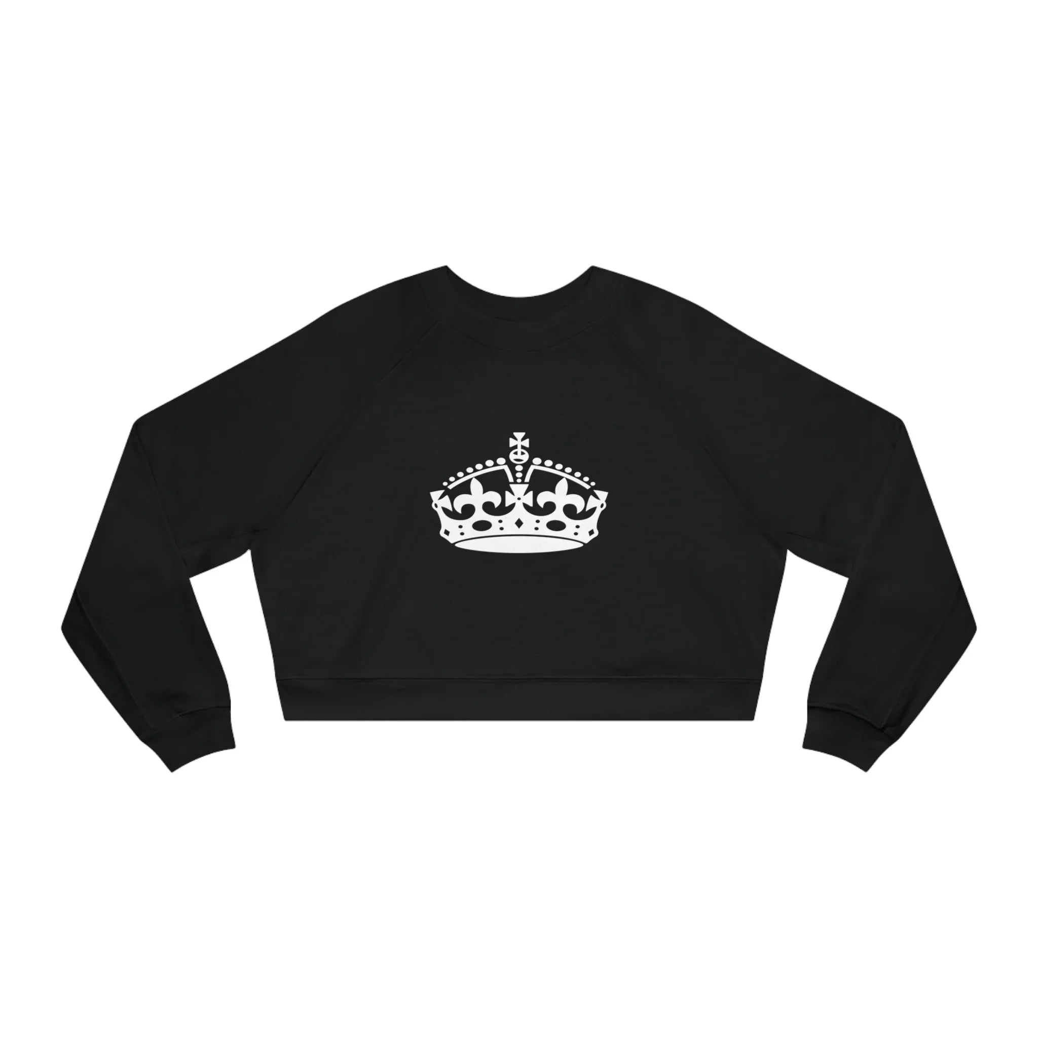 Women's Lux Cropped Fleece Pullover Printify