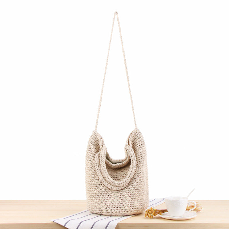 One Shoulder Woven Bag Bohemian Vacation Straw Bag Bella Mia