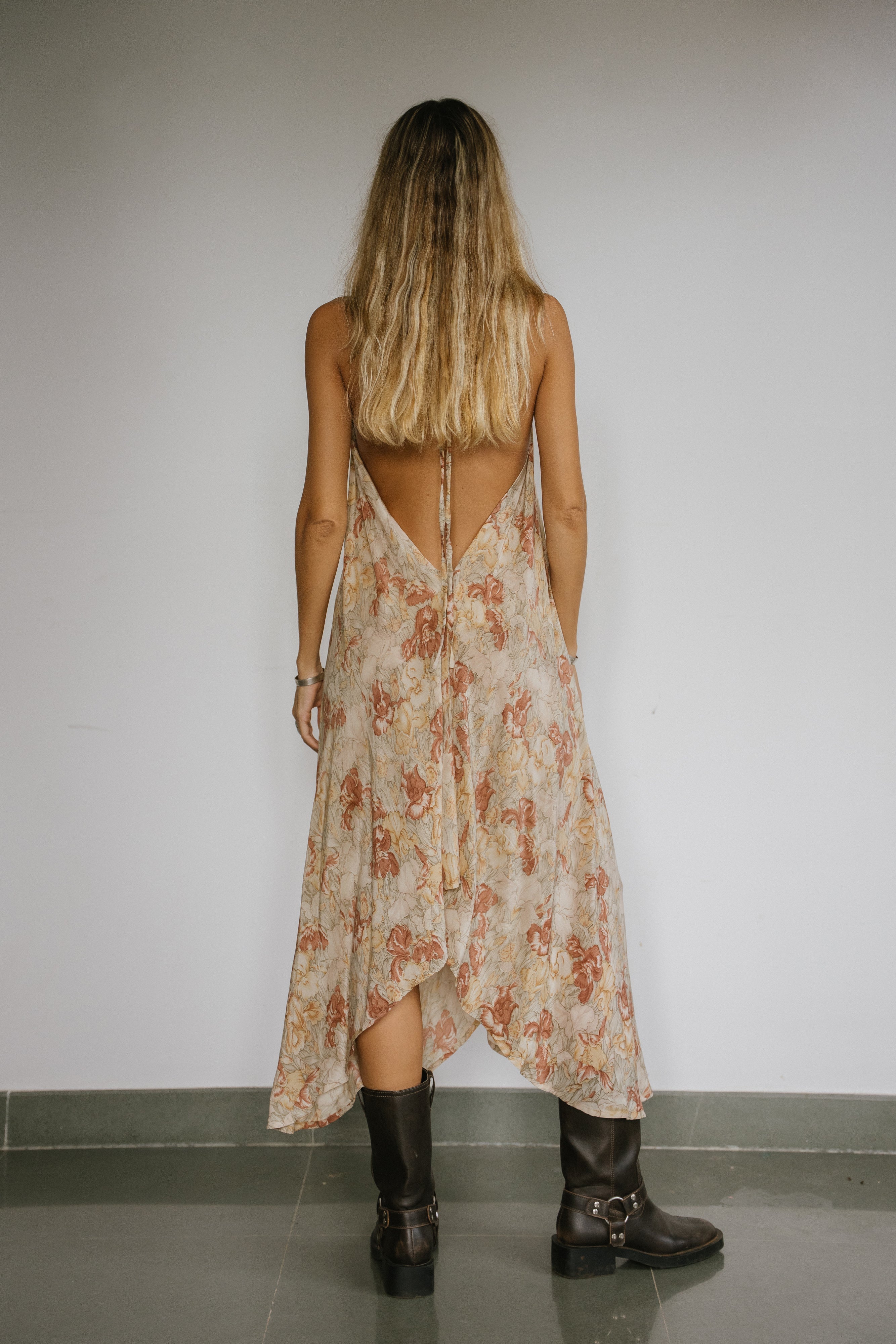 Sun Child Classic Silk Dress - Cream Sun Child
