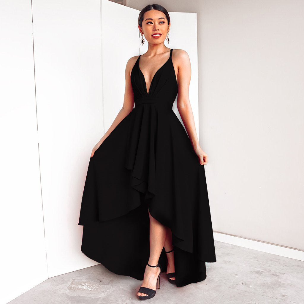 Dress Sexy V neck Strap Dress Maxi Dress Bella Mia