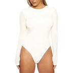 Autumn Winter Women Clothing Casual Bottoming Top Long Sleeve Tight Bodysuit Bella Mia
