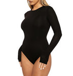 Autumn Winter Women Clothing Casual Bottoming Top Long Sleeve Tight Bodysuit Bella Mia