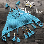Bikini Handmade Tassel Bohemian Swimsuit Sexy Lady Beach Swimming Top Bella Mia