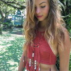 Bikini Handmade Tassel Bohemian Swimsuit Sexy Lady Beach Swimming Top Bella Mia