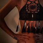 Bikini Handmade Tassel Bohemian Swimsuit Sexy Lady Beach Swimming Top Bella Mia