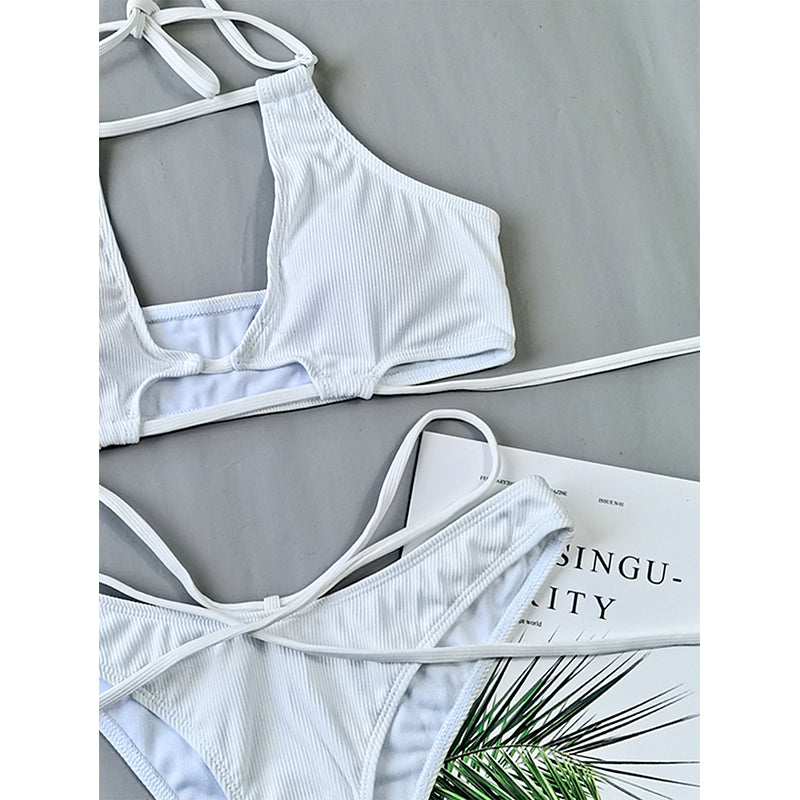 Bikinis Sexy High Cut Swimsuit Women String Lace Up Bathing Suit Swimwear Bella Mia