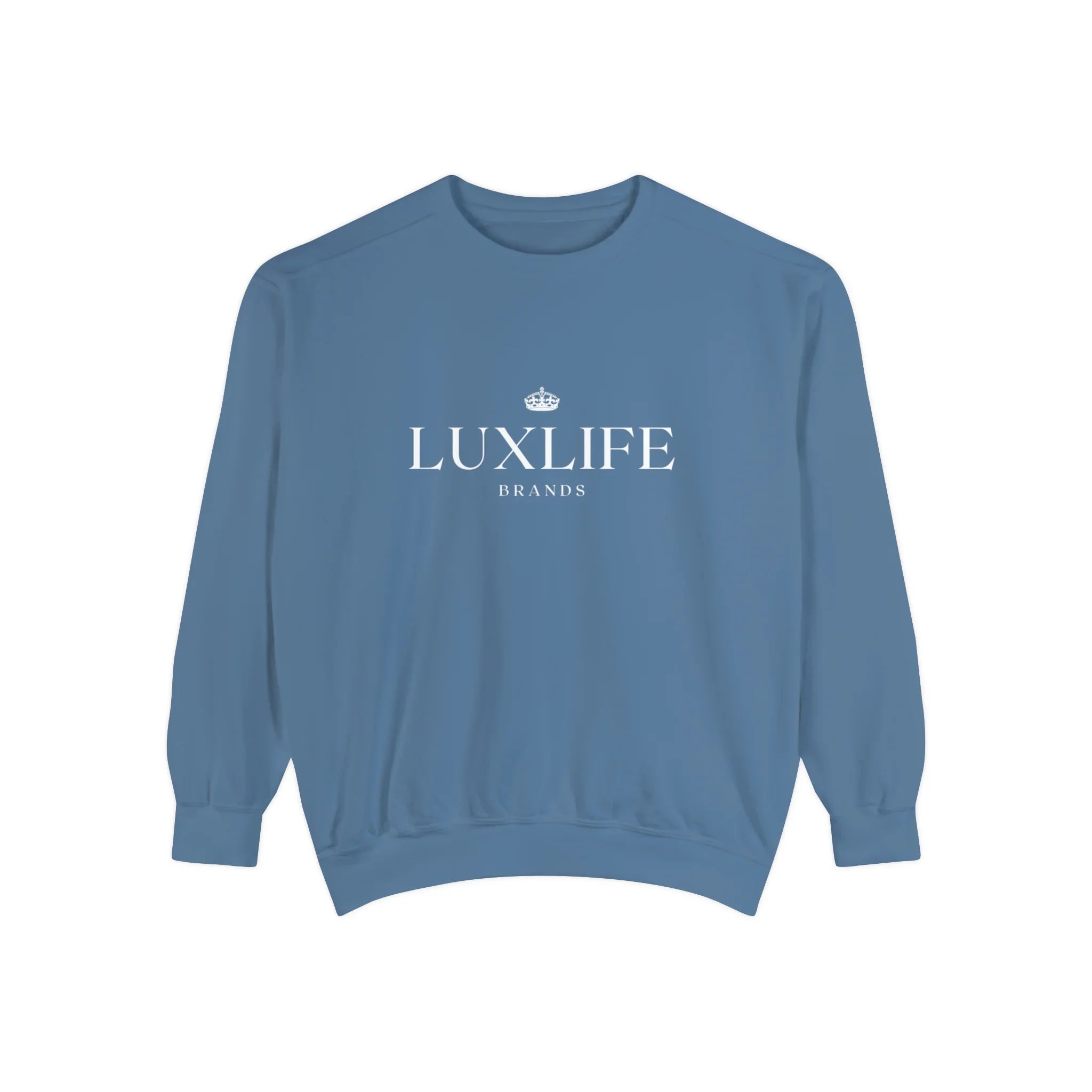 Luxlife Brands Garment-Dyed Sweatshirt Printify