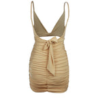 Women Clothing Sexy Sling Strap Backless Hollow Out Cutout Dress Bella Mia