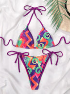 Halter Bikinis Triangle Swimsuit Women String Bathing Suits Thong Swimwear Bella Mia