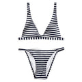 Swimsuit High Quality Striped Sexy Split Swimsuit Bella Mia