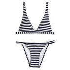 Swimsuit High Quality Striped Sexy Split Swimsuit Bella Mia