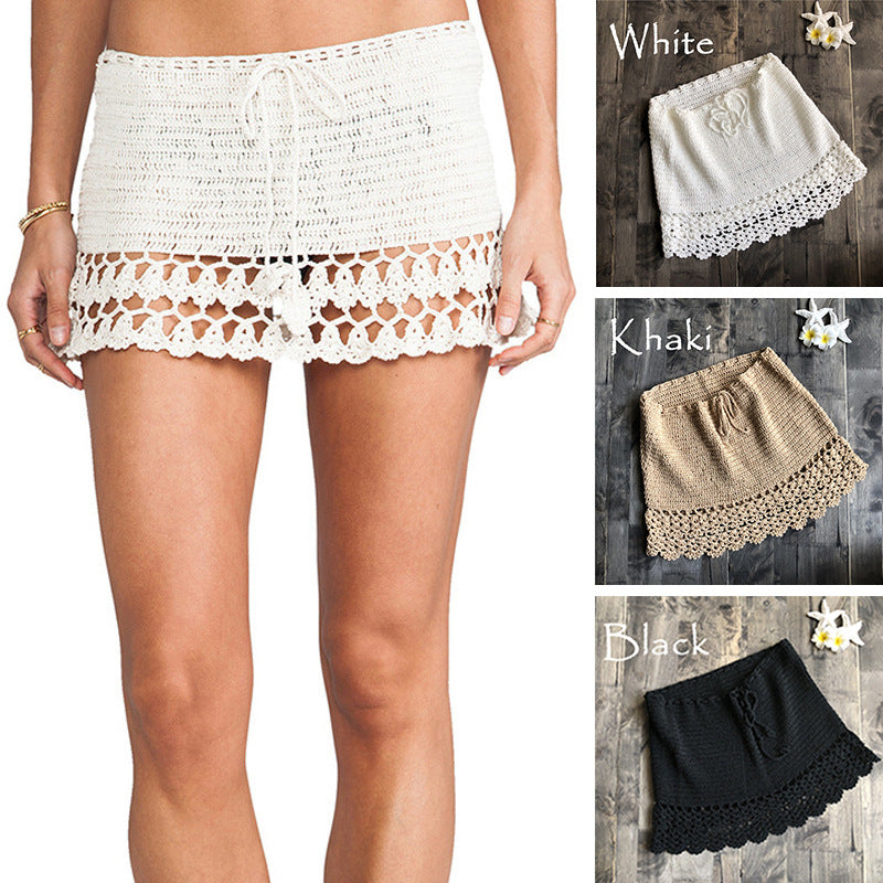 Hand-Woven Beach Bikini Export Swimsuit A- line Skirt Factory Direct Bella Mia
