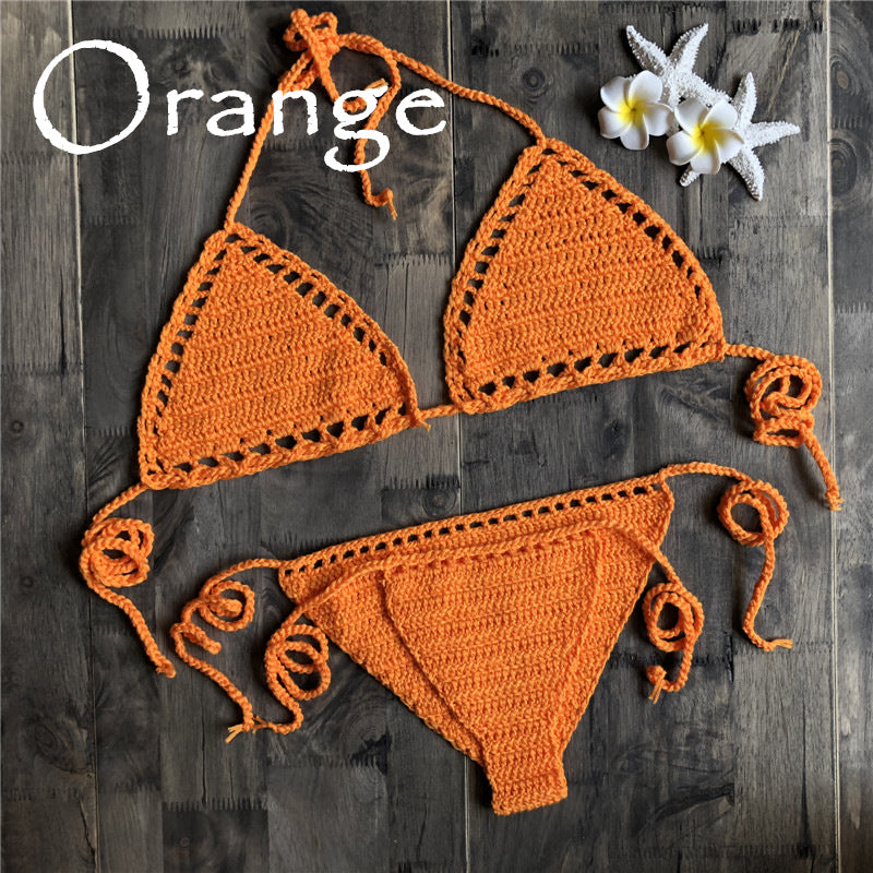 Crochet Bikini Bra Beach Swimsuit Yoga Sports Underwear Bella Mia