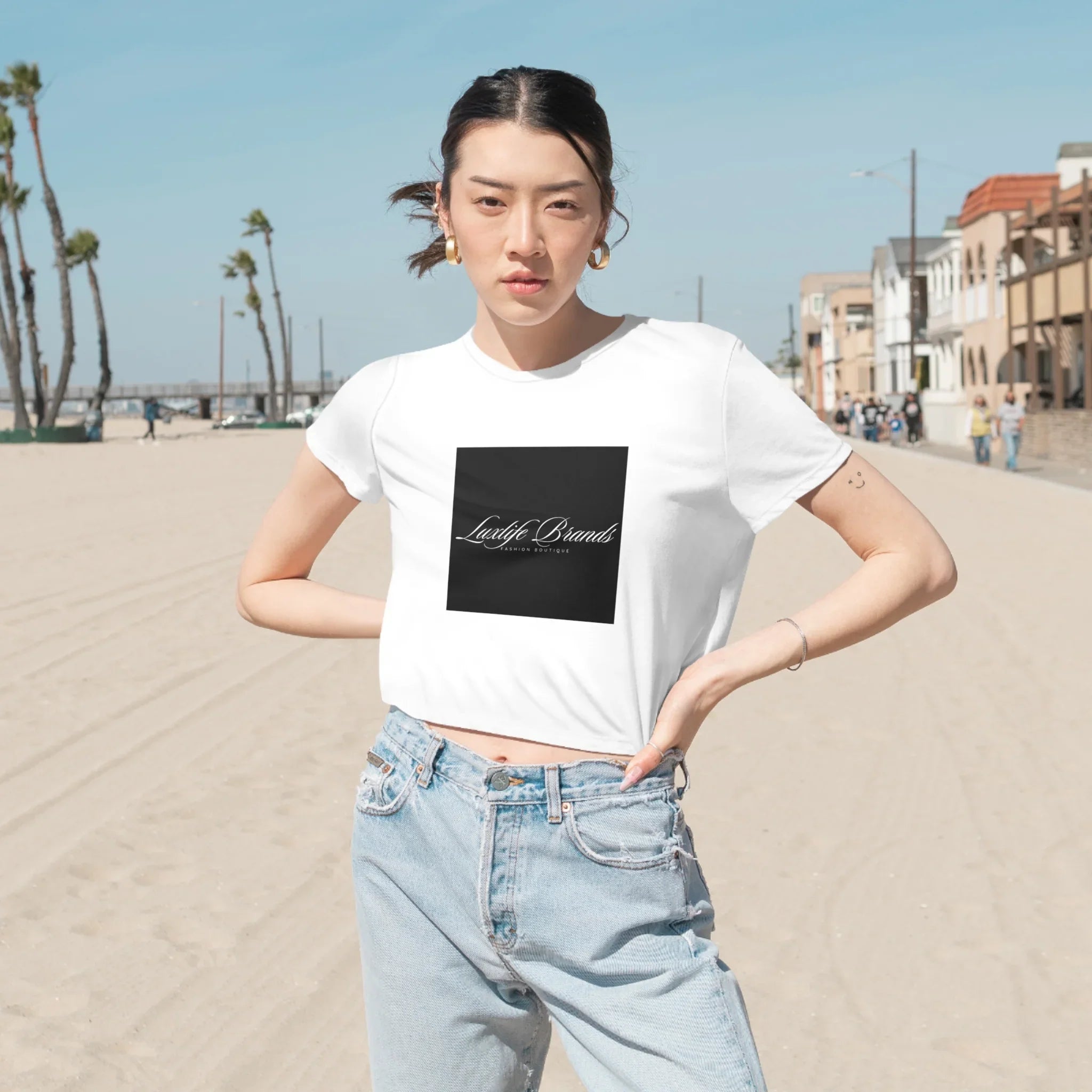 LUX Cropped Tee Printify