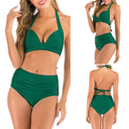 High Waist Bikini Set Halter Bathing Suit Woman Swimsuit Women Plus Size Bikini Floral Print Swimwear Women Bella Mia