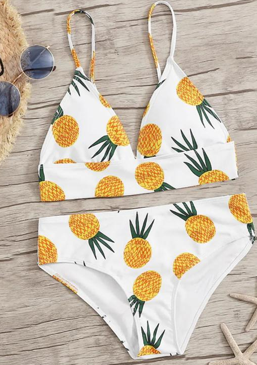 Knot bikinis Mujer Deep v-neck swimsuit Women bathing suit Push up swimwear women High cut Summer bathers Print bikini set Bella Mia