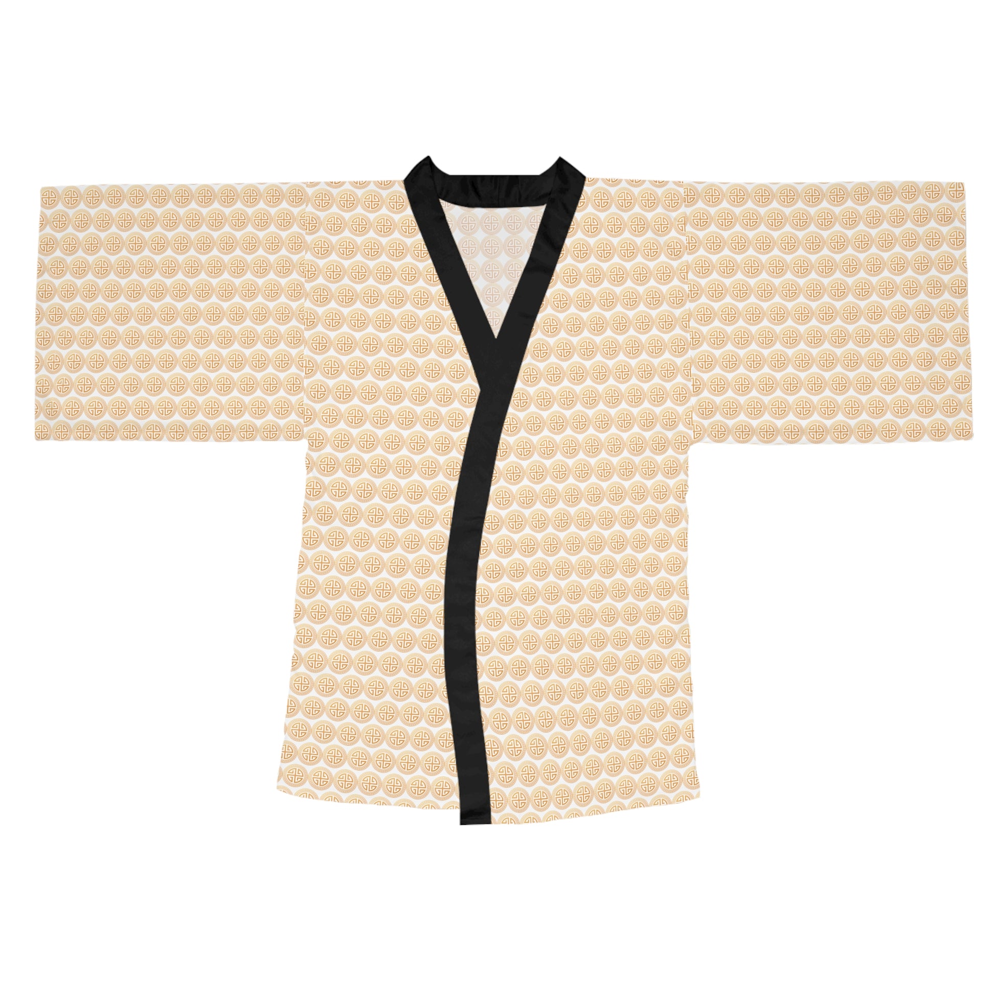 Santorini Long Sleeve Kimono Robe Printify