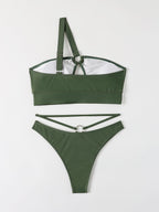 Swimsuit Bikini Swimsuit Ring One Shoulder Split Swimsuit Bikini Bella Mia