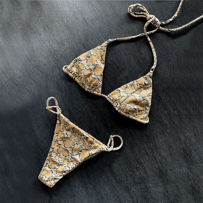 Sexy Micro Mini Bikini Set Solid Swimsuit Women Thong Bathing Suit Swimwear Bella Mia