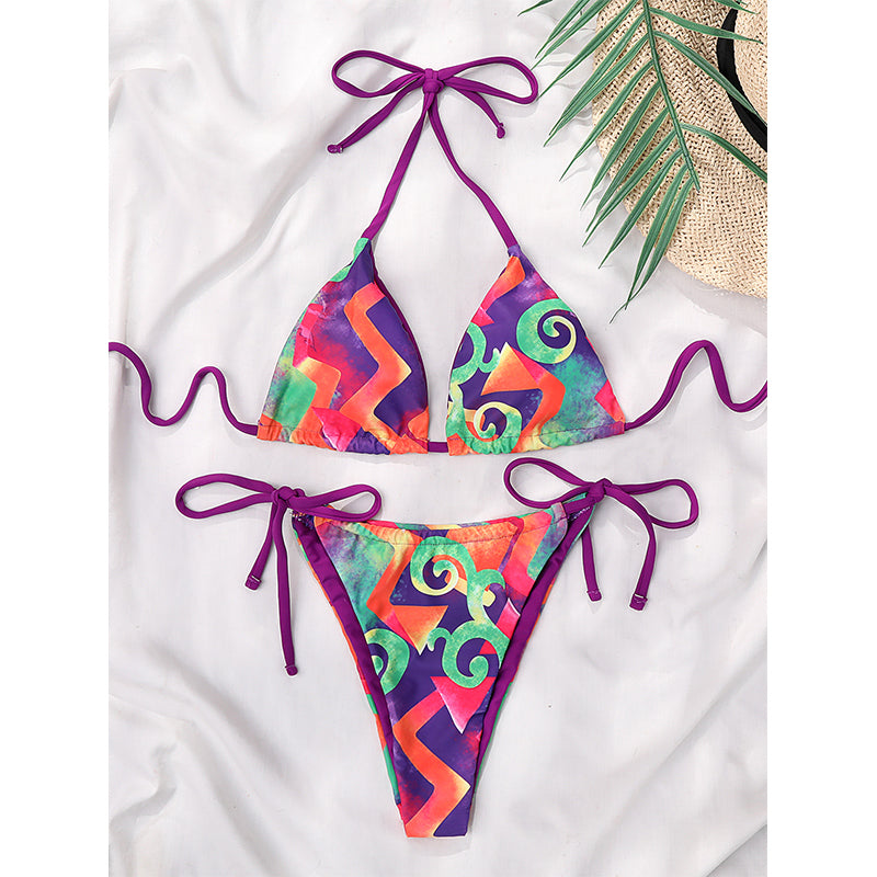 Halter Bikinis Triangle Swimsuit Women String Bathing Suits Thong Swimwear Bella Mia
