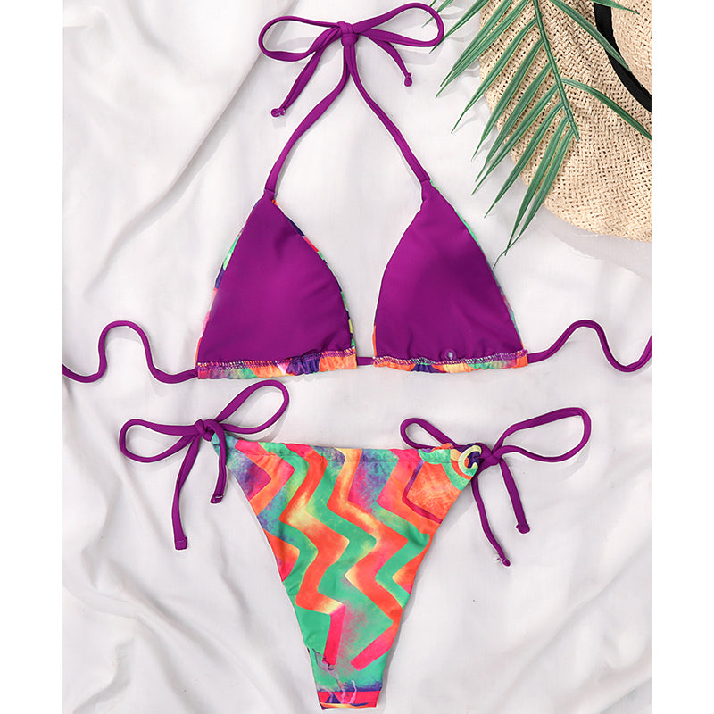 Halter Bikinis Triangle Swimsuit Women String Bathing Suits Thong Swimwear Bella Mia