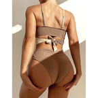 Patchwork Bikini Set Bandeau Swimsuit Women Sports Bathing Suits Swimwear Bella Mia