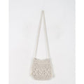 Woven Bag Women Crossbody Bag Cotton Thread Straw Bag Shoulder Handmade Bag Drawstring Woven Bag Beach Bag Bella Mia