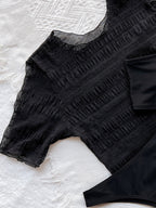 Women Swimsuit Exercise Bikini Three-Piece Half Sleeve Split Swimsuit Bella Mia
