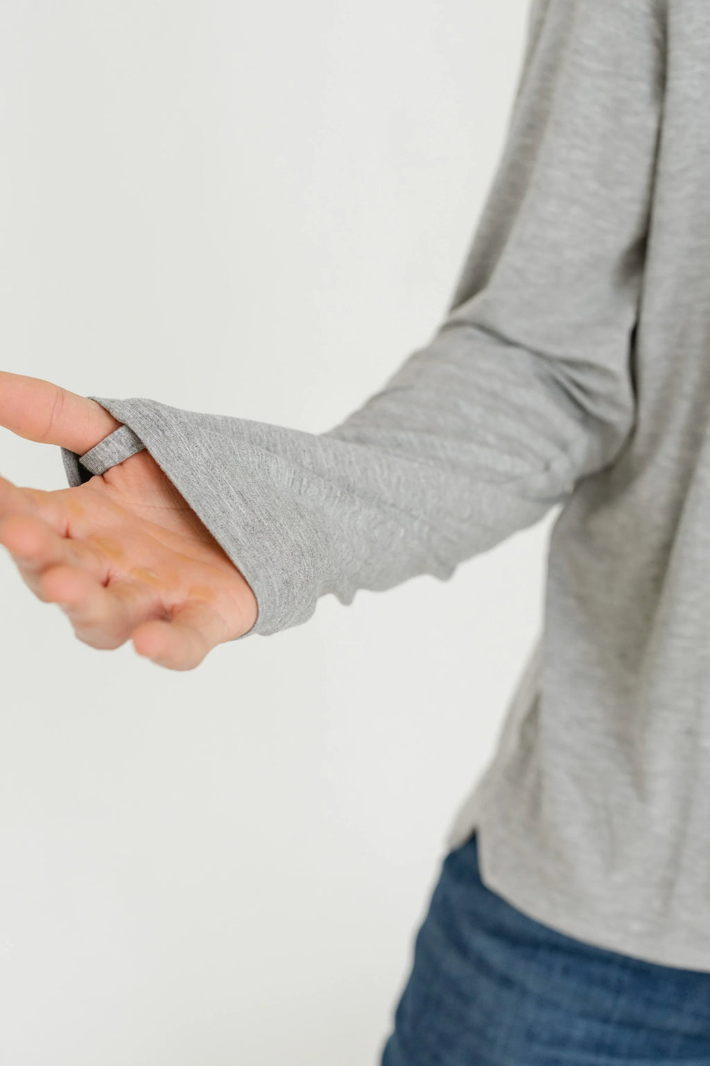 Grey Bamboo Long Sleeve Sun Shirt