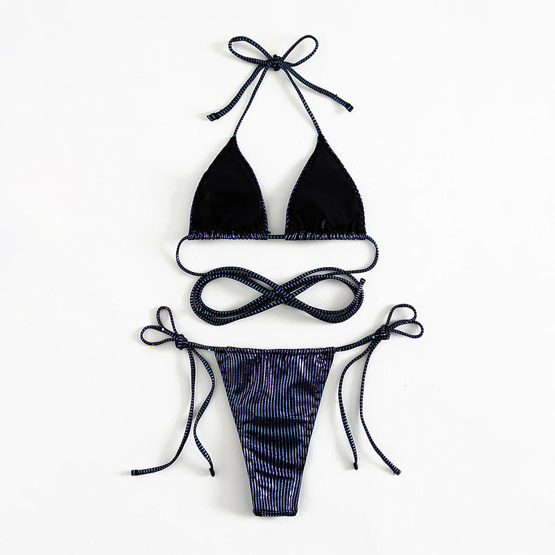 Triangle Micro Bikinis String Lace Up Swimsuit Women Thong Bathing Suit Swimwear Bella Mia