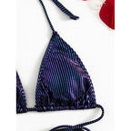 Triangle Micro Bikinis String Lace Up Swimsuit Women Thong Bathing Suit Swimwear Bella Mia