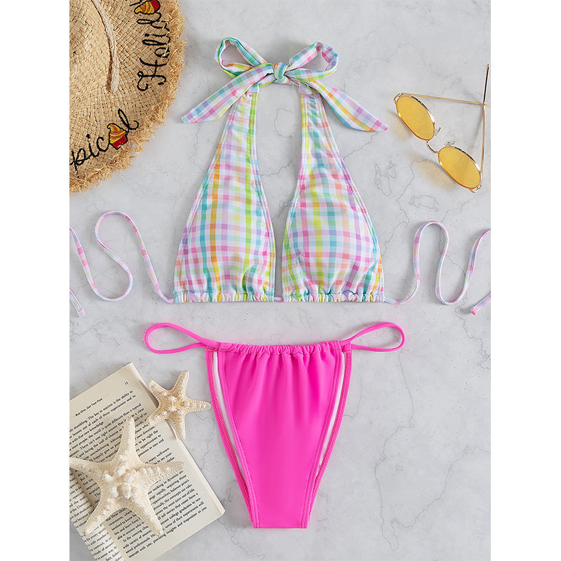 Halter Bikinis Triangle Swimsuit Women Thong Bathing Suits Swimwear Bella Mia