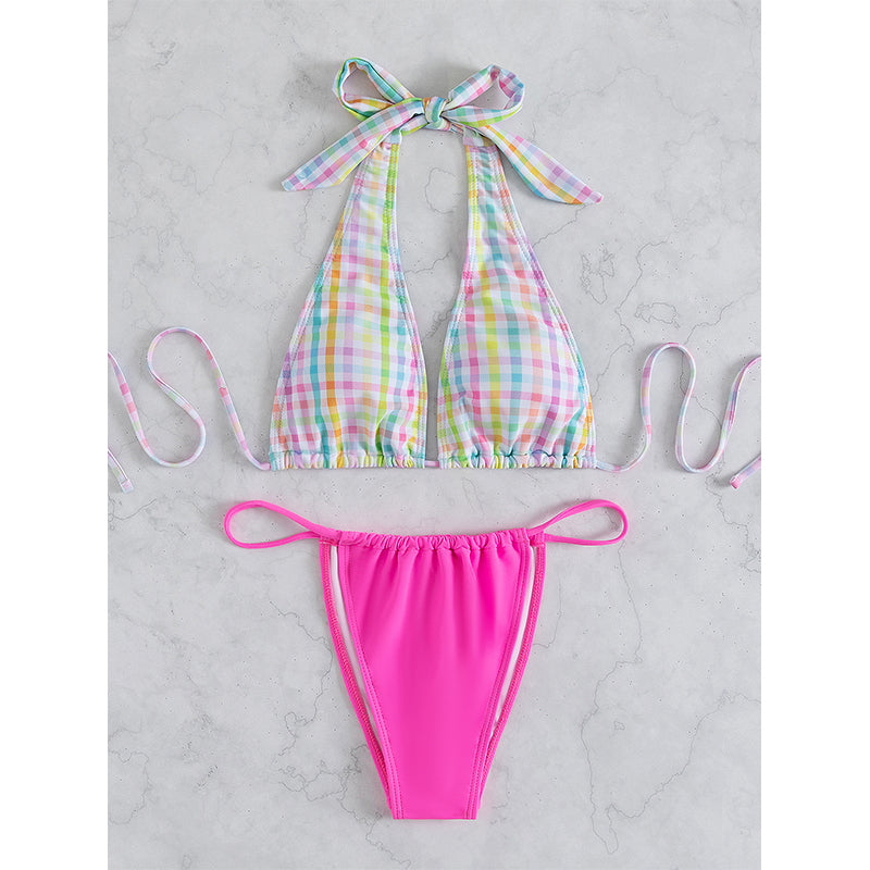 Halter Bikinis Triangle Swimsuit Women Thong Bathing Suits Swimwear Bella Mia