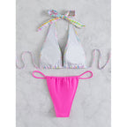 Halter Bikinis Triangle Swimsuit Women Thong Bathing Suits Swimwear Bella Mia