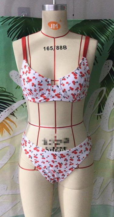 Stripe Bikinis Mujer Underwire Push Up Swimsuit Sexy High Cut Swimwear Women Vintage Bandeau Bathing Suit Biquini Bella Mia