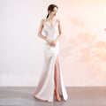 Sling Deep V Plunge Evening Party Dress Long Sexy Slim Fit Slit Nightclub Performance Socialite Evening Dress Bella Mia