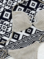 Outer Single Swimsuit Bikini Solid Color Sexy Bikini Women Seperated Swimwear Crochet Triangle Bikini Bella Mia