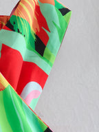 Hip Summer New Printed Irregular Asymmetric Halter Dress Bella Mia