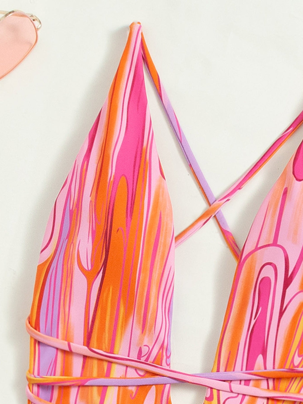 Sexy Backless Halter Retro Bandage One-Piece Swimsuit One-Piece Swimsuit Bella Mia