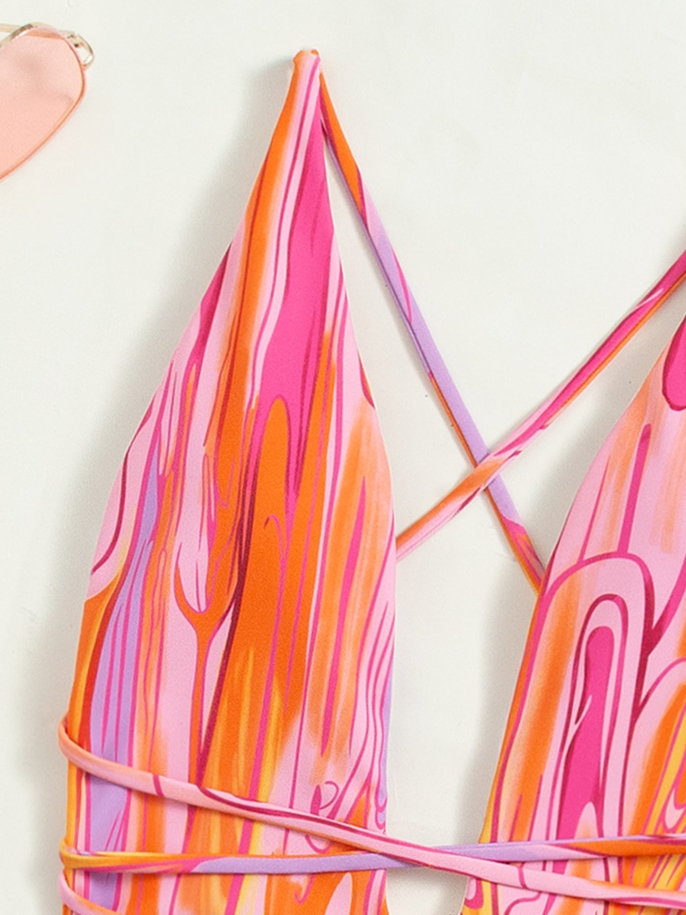 Sexy Backless Halter Retro Bandage One-Piece Swimsuit One-Piece Swimsuit Bella Mia