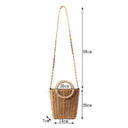 Fresh Hand Carrying Crossbody Dual-Use Woven Bag Vacation Beach Straw Bag Women Paper Bag