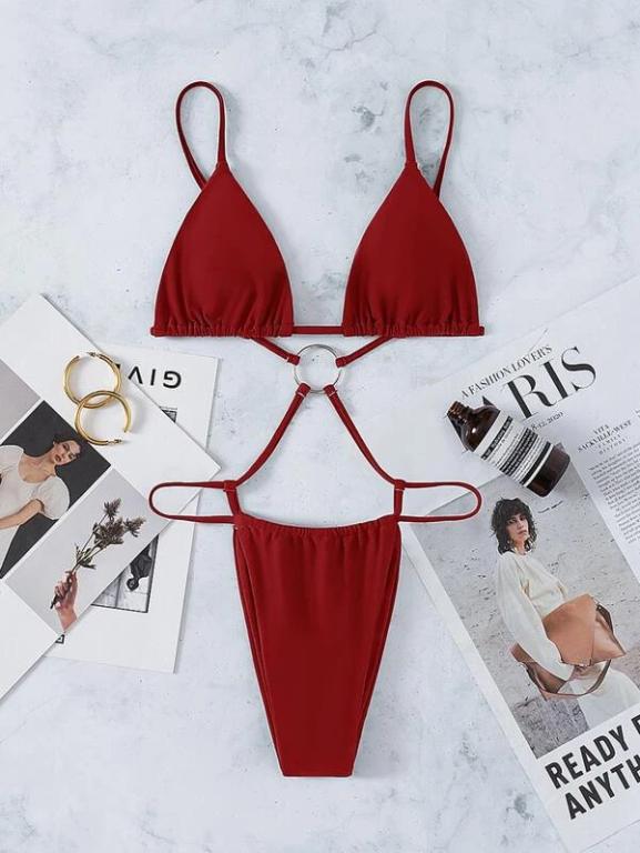 Blue Swimsuit Women Swimming Suit Triangle Swimwear Female Bandage Monokini Brazilian Bathing Suit Summer Bella Mia