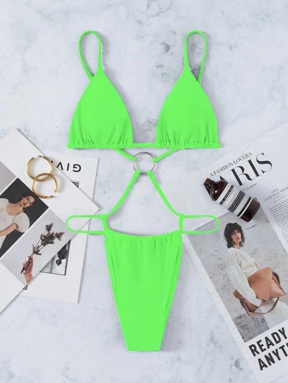 Blue Swimsuit Women Swimming Suit Triangle Swimwear Female Bandage Monokini Brazilian Bathing Suit Summer Bella Mia