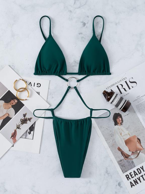 Blue Swimsuit Women Swimming Suit Triangle Swimwear Female Bandage Monokini Brazilian Bathing Suit Summer Bella Mia