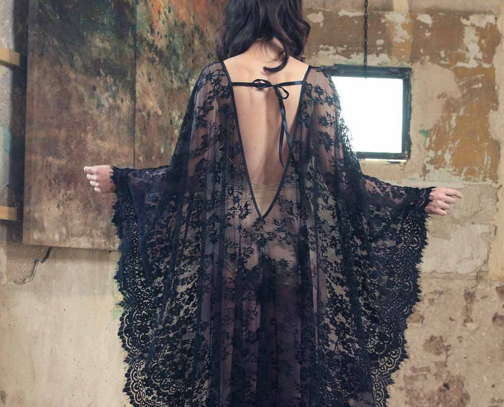 Eyelash Lace Super Loose Robe Bikini Cover Bella Mia