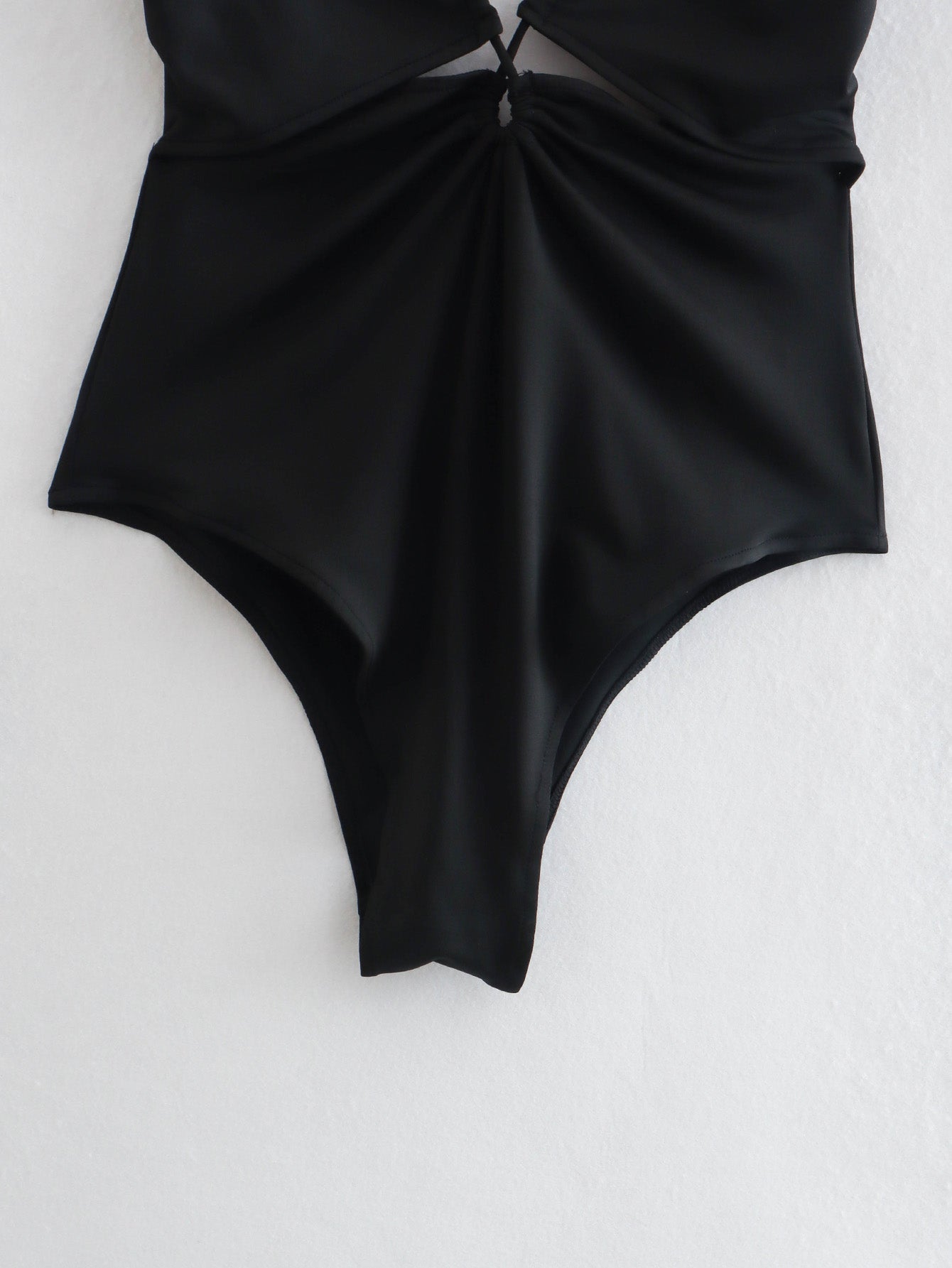 Summer Sling Solid Color All-Matching Open Design Backless Bodysuit Bella Mia