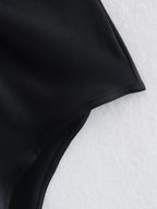 Summer Sling Solid Color All-Matching Open Design Backless Bodysuit Bella Mia