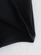 Summer Sling Solid Color All-Matching Open Design Backless Bodysuit Bella Mia